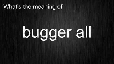 meaning of buggered